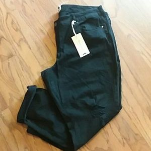 Torrid black distressed jeans